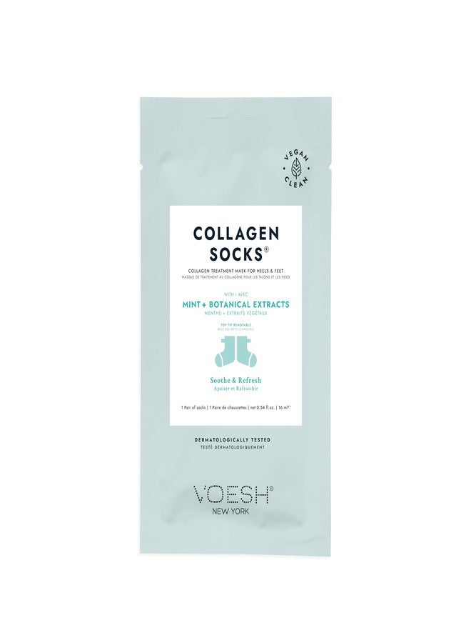 Voesh Collagen Gloves and Socks- Peppermint Oil, Collagen Infused, 4 Pack, 2 Pack of Gloves, 2 Pack of Socks, at Home Spa, Body Care, Nourishing, K-Beauty Korean Skincare - Image 2